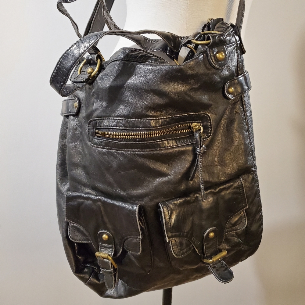Mossimo hobo attle utility purse faux leather